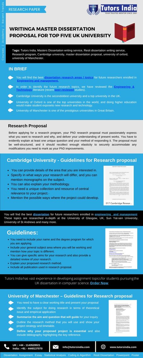 The present article helps the USA, the UK, Europe & the Australian students pursuing their master’s degree to identify the best Master’s Research Proposal Writing Help which is usually considered to be difficult. When you Order any Dissertation Proposal Writing services at Tutors India, we promise you the following- Plagiarism free,Always on Time,Outstanding customer support, written to Standard, Unlimited Revisions support. ----- Contact: Website: www.tutorsindia.com Email: info@tutorsindia.com Literary Essay, Writing Outline, Research Proposal, Dissertation Writing Services, Writing Support, Proposal Writing, Critical Essay, Essay Prompts, Uk Universities