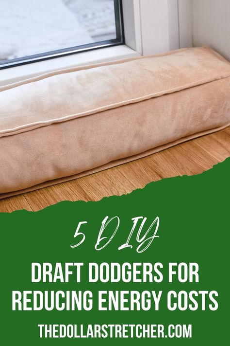 Drafty doors can cost you if you aren't careful. These inexpensive ideas for DIY draft stoppers can help you keep both your home and budget comfortable. #draftstopperDIY Draft Stopper Diy, Drafty Doors, Draft Blocker, Door Draft Stopper, Attic Fans, Make A Door, Door Draught Stopper, Door Draft, Sources Of Heat