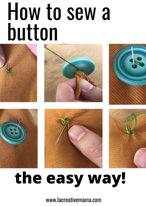 A Button, Sewing On A Button, Sewing On Buttons, Sew On A Button, Sewing On A Button By Hand, Button Sewing Ideas, Sewing Buttons, Button Sewing, Sew Button