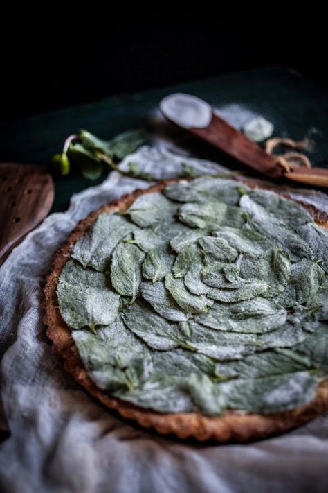 One of the things I miss most about Oregon is the light dusting of snow we’d get a couple times a year. I grew up in a valley there so the snowfall was always really mild, just an inch or two thick, but goodness me, did it make everything look beautiful. White, crisp, and clean,... White Chocolate Tart, Hazelnut Crust, Peppermint White Chocolate, Peppermint White, Mint Candy, Sweet Pie, Chocolate Tart, Chocolate Peppermint, Tart Recipes