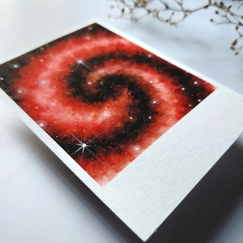 Spiral galaxy❤️✨️ #redgalaxy #galaxyartwork #redgalaxy #spaceartwork #watercolorillustrations #abstractillustration Spiral Galaxy Painting, Galaxy Artwork, Canvas Art Painting Abstract, Spiral Galaxy, Space Artwork, Acrylic Gouache, Galaxy Painting, Painting Abstract, Canvas Art Painting