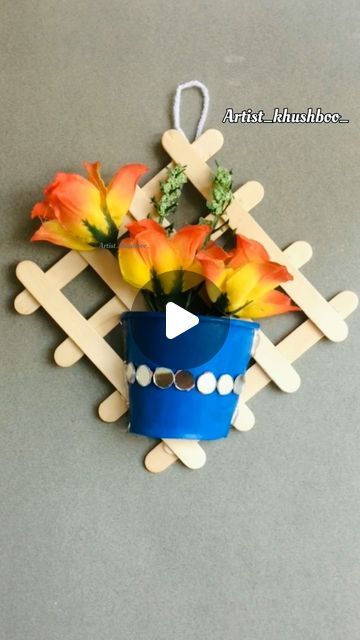 Khushboo Sahu on Instagram: "Icecream sticks craft ideas 💡   #icecreamstickcraft #wallhanging #craft #reels #instareels #diy #reelsinstagram" Ice Cream Sticks Craft Ideas For Kids, Ice Sticks Craft Ideas, Icecreamsticks Crafts, Icecream Stick Craft, Sticks Craft Ideas, Tissue Box Diy, Wood Sticks Crafts, Tissue Box Crafts, Sticks Craft