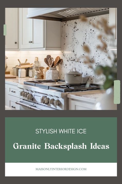 Transform your kitchen with stylish white ice granite backsplash ideas that add a fresh and modern touch. From sleek and simple designs to more intricate patterns, explore ways to enhance your culinary space with this stunning material. Perfect for contemporary kitchens, these backsplashes are not only beautiful but also practical, providing a durable surface that's easy to clean. Leverage the bright beauty of white ice granite to create a unique aesthetic in your home that sets the stage for culinary adventures and social gatherings. Granite Backsplash Ideas, White Ice Granite, Winter Mantel Decor, Granite Backsplash, Mosaic Tile Designs, Unique Backsplash, Balcony Bar, Metallic Backsplash, Contemporary Kitchens