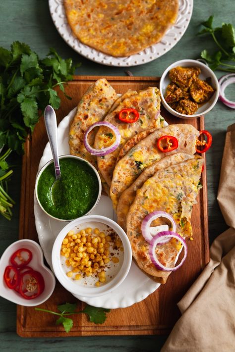 Stuffed Paneer Paratha – Sinfully Spicy Indian Paratha, Heavy Meals, Testy Food, Paneer Paratha, Watercress Recipes, Food Recipes Vegetarian, Asian Food Photography, Indian Fast Food, Delicious Food Image