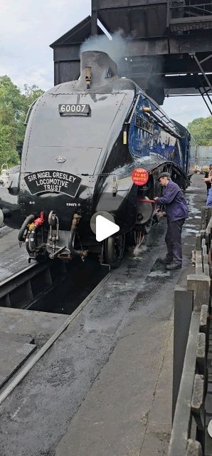 Jennifer on Instagram: "Something different Sunday 😁 From yesterday's beautiful blue Diesel to this beautiful blue Steam 💙 Jacob @jacob_swinburn winds to reveal the smoke box door whilst @dougiiieeee and Sam start the checks at the end of the Gala Sunday - North Yorkshire Moors Railway. #_j_loco_ #sirnigel #sirnigelgresley #nymr #grosmontmpd #railwayworker #steamengine #a4 #steamengines #steamtrain #steamtrainsofinstagram #steampower #steam #railstagram #railways_of_our_world #rails #railroad #railways_worldwide #railways #trainstagram #trains #trains_worldwide #trainspotter #steamlocomotive #brblue #britishrail #britishrailways #heritagerailway #Heritage #heritagerailwaypeople" Old Trains Steam Locomotive, Old Railway Station, Live Steam Locomotive, Steam Trains Uk, Yorkshire Moors, Heritage Railway, Steam Engine Trains, Steam Railway, British Railways