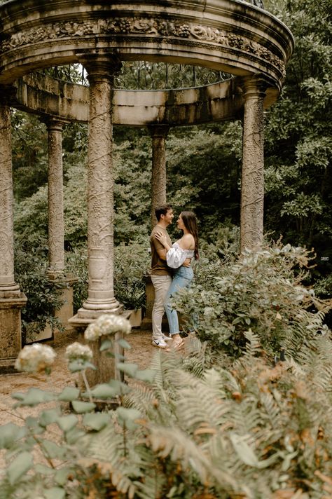 Couple Floral Photoshoot, Old Westbury Gardens Photoshoot, Garden Photoshoot Engagement, Secret Garden Engagement Photos, Longwood Gardens Engagement Fall, Cator Woolford Gardens Engagement Photos, Engagement Photoshoot Ideas Garden, Romantic Garden Engagement Photos, Engagement Photos Longwood Gardens