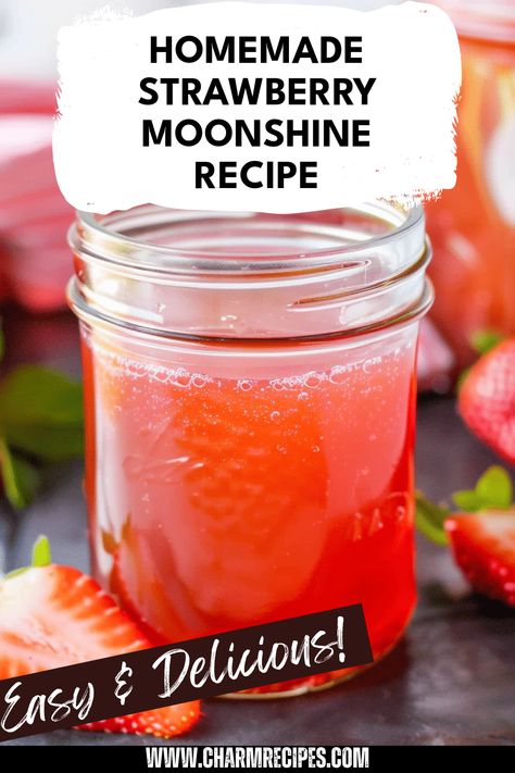 Enjoy the delightful experience of creating your very own homemade strawberry moonshine. This quick and easy guide will show you how to infuse fresh strawberries to craft a refreshing, fruity beverage perfect for warm summer nights or cozy gatherings. With simple ingredients and an approachable method, you can produce a smooth moonshine that highlights the taste of strawberries. Ideal for gifting, celebrations, or just to enjoy with friends, this recipe is bound to impress anyone who loves unique homemade spirits. Get ready to savor the taste of summer in your glass. Vanilla Moonshine Recipe, Strawberry Cream Moonshine Recipe, Strawberry Moonshine Recipe, Strawberry Moonshine, Homemade Spirits, How To Make Moonshine, Moonshine Recipe, Enjoy With Friends, Moonshine Recipes