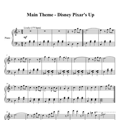 Up Main Theme Married Life PIANO SHEET.pdf | DocDroid Up Theme Piano Sheet Music, Up Theme Song Piano, Married Life Piano Sheet Music, Up Theme Piano, Up Piano Notes, Married Life Piano, Disney Piano Music, Married Life Up, Piano Letters