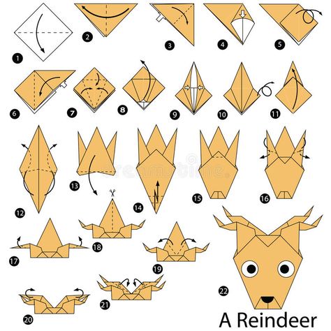 Origami Reindeer, Origami Illustration, Insurance Sales, Dog Insurance, Farmers Insurance, Origami Patterns, Cute Paper, How To Make Origami, Origami Instructions