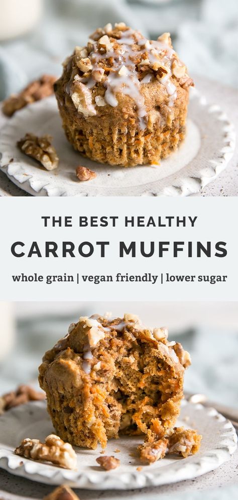 Vegan Breakfast Protein Muffins, Vegan Carrot Muffins Healthy, Vegan Breakfast Baked Goods, Healthy Vegan Breakfast Muffins, Vegan Carrot Muffin, Vegan Breakfast Buffet, Carrot Protein Muffins, Vegan Oat Muffins, Oatmeal Carrot Muffins