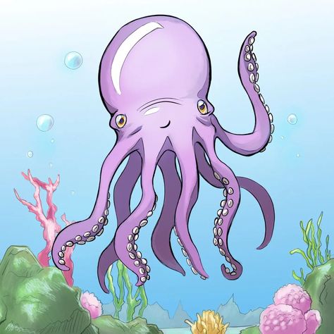 More fun with colors and the friendly octopus. #drawing #digitalart #octopus #seacreatures #ocean Friendly Octopus, Octopus Drawing, Sea Creatures, Octopus, More Fun, Digital Art, Drawings, Quick Saves, Color