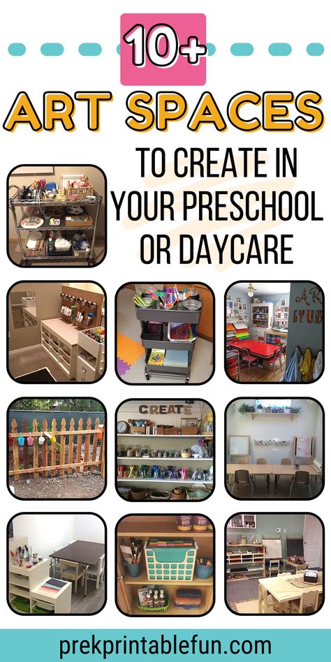 Preschool Art Area Ideas, Art Room Preschool, Art Centers Preschool, Preschool Art Center Setup, Classroom Art Area, Art Area Preschool, Preschool Art Area, Classroom Art Center, Art Center Preschool Setup