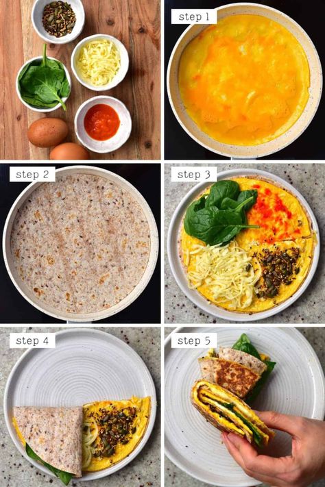 Healthy Breakfast Recipes Sandwich, Breakfast With Tortilla Wraps, Healthy Breakfast Tortilla Wraps, Healthy Breakfast Tortillas, Healthy Recipes With Tortillas, Healthy Sandwiches For Breakfast, Tortilla Wrap Recipes Healthy, Tortilla Healthy Recipes, Breakfast Quesadilla Healthy