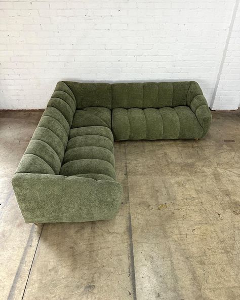 Custom Low Profile Channel Sectional Floor model has SOLD, we can make another in a different fabric, 3-5 week lead time Price: 4500 Dimensions: W96 D96 H26 SW75 SD24 SH13 AH22 #ChannelSectional Profile Channel, Organic Sofa, Vintage Mid Century Furniture, Velvet Sectional, U Shaped Sofa, Fabric Sectional, Modular Sectional Sofa, Apartment Decor Inspiration, Made From Scratch