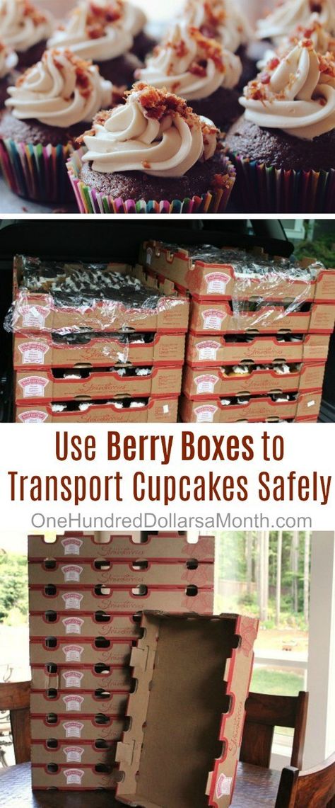 Packaging Food Ideas, Transporting Cupcakes, Transport Cupcakes, Transport Cake, Dog Safe Cake Recipe, Dream Pie, Pretty Cake Ideas, Cake Transport, Bake Sale Packaging