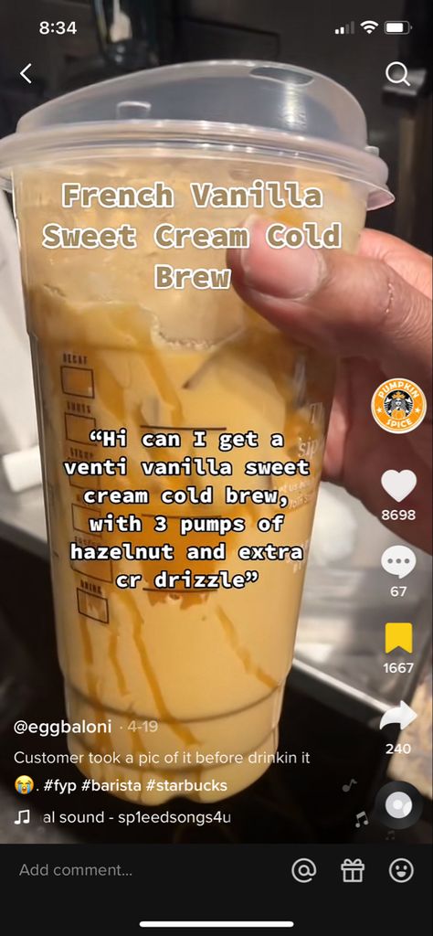 Good Cold Brew Coffee Starbucks Orders, Starbucks Recipes Summer Coffee, Best Vanilla Starbucks Drink, Most Caffeinated Starbucks Drinks, French Vanilla Coffee Starbucks, Simple Sweet Starbucks Drinks, Starbucks Drinks To Try Coffee Iced, Tiktok Starbucks Drink Order, Hot Starbuck Drink Orders