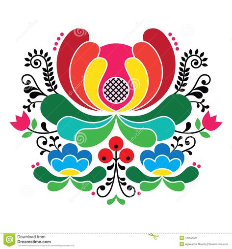 Norwegian Folk Art Pattern - Rosemaling Style Embroidery - Download From Over 28 Million High Quality Stock Photos, Images, Vectors. Sign up for FREE today. Image: 41062629 Norway Christmas, Rosemaling Pattern, Norwegian Folk Art, Norwegian Rosemaling, Folk Art Flowers, Embroidery Download, Redwork Embroidery, Scandinavian Folk Art, Folk Embroidery