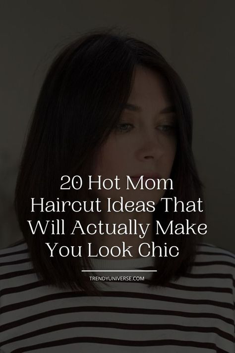 Just because you got a baby, it doesn’t mean you must give up on your fashion icon status. I know you want a hairdo that is easy to style and maintain but that doesn’t mean you don’t get to look stylish with it as well. That’s why I’m bringing you the chicest hot mom haircut ideas to keep you looking gorgeous at all times. Easy Mom Haircut, Easy Mom Hair, Easy Maintenance Haircut, Mom Haircut, Mom Haircuts, Mom Hairstyles, Fashion Icon, Haircut Ideas, You Gave Up