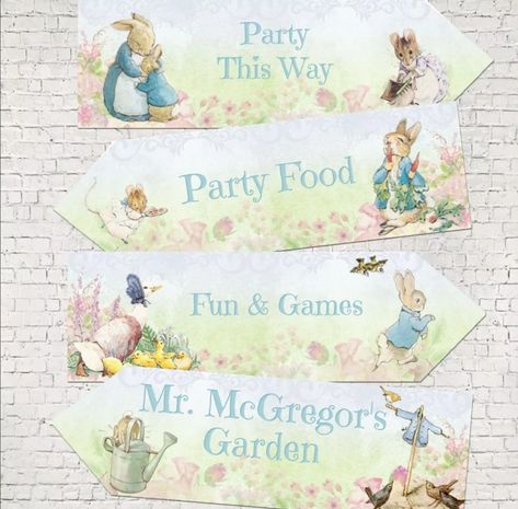 Large Party Decorations, Peter Rabbit Theme Party, Woodland Characters, Beatrix Potter Birthday, Peter Rabbit Cake, Easter Baby Shower, Peter Rabbit Birthday, Peter Rabbit Party, Christening Party