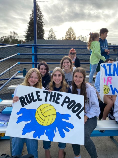 Swim Signs High School, Senior Night Posters Water Polo, Water Polo Poster Ideas, Waterpolo Senior Night Posters, Swim Posters High School, Swimming Posters High School, Water Polo Posters, Water Polo Senior Night Posters, Swim Meet Poster Ideas