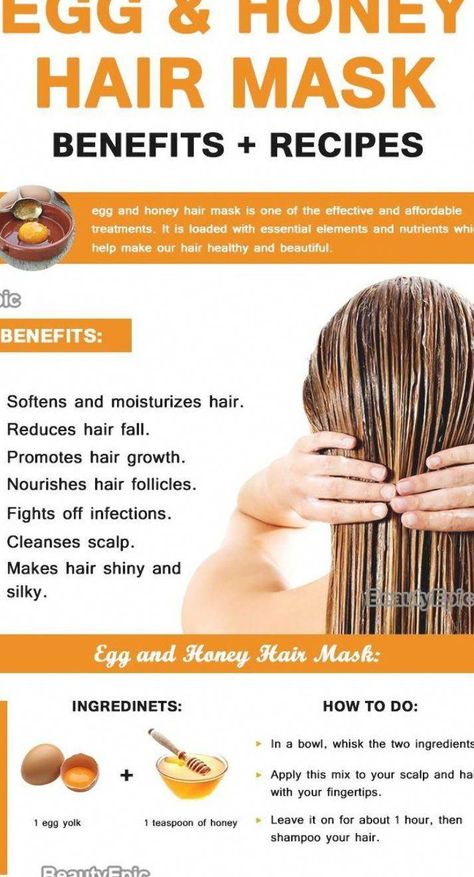 #HairRemedies Egg Hair, Honey For Sale, Egg Hair Mask, Honey Hair Mask, Egg Mask, Hair Mask Recipe, Great Makeup, White Honey, Honey Benefits