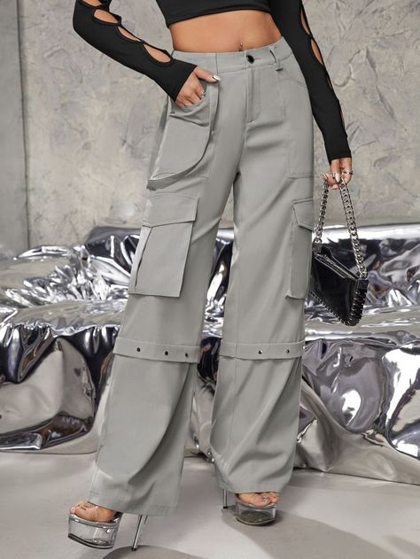 Cargo Pants Outfit Fall, Trousers Women Outfit, Legs Outfit, 2piece Outfits, Women Bottoms, Shein Icon, Cargo Pants Outfit, Baggy Cargo Pants, African Clothing For Men