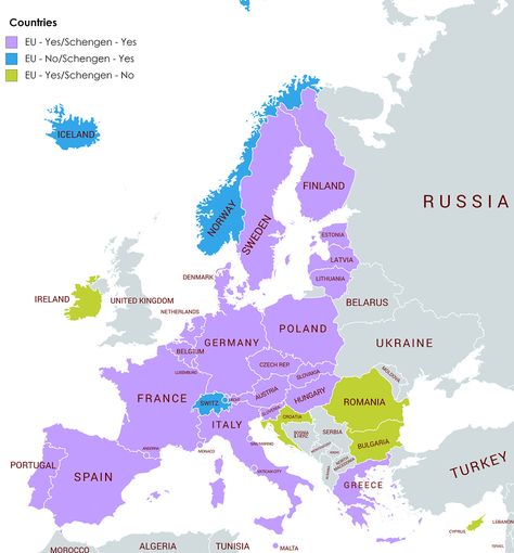 The EU has changed its Schengen visa, Americans will soon face new requirements Schengen Countries, Le Vatican, Germany Poland, Belgium Germany, List Of Countries, Visit Europe, American Travel, Travel Activities, African Countries