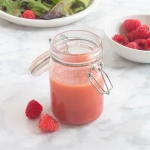 Raspberry Vinaigrette Recipe: How to Make It Raspberry Vinaigrette Recipe, Fridge Staples, Homemade Salad Dressing Recipes, Raspberry Vinegar, Raspberry Vinaigrette Salad, Easy Salad Dressing Recipes, Make From Scratch, Raspberry Vinaigrette, Easy Salad Dressing