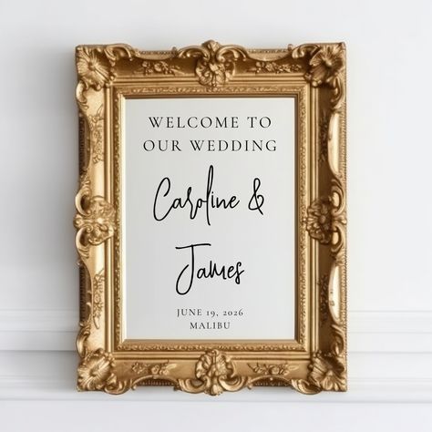 Welcome your guests in style with beautiful wedding signs. From elegant calligraphy to rustic wooden designs, we have everything you need to add a personal touch to your special day. Make a statement with a custom welcome sign that sets the tone for your celebration. #weddingsigns #welcomesigns #weddingdecor #rusticwedding #calligraphy #personalizedsigns #weddingdetails #specialday #decorinspiration #happilyeverafter Wedding Welcome Mirror, Welcome Script, Welcome Mirror, Indoor Wedding Decorations, Black Calligraphy, Wedding Mirror, Unique Wedding Decor, Mirror Decal, Mirror Sign