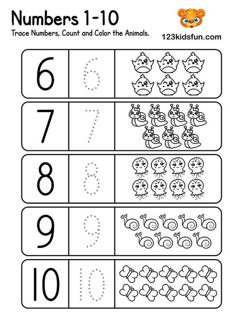 Free Preschool & Kindergarten Math Worksheets | 123 Kids Fun Apps K2 Worksheet Free Printable, Number Worksheets For Preschool, Kindergarten Math Worksheets Counting, Pre K Math Worksheets, Counting Worksheets For Kindergarten, Counting Activities Preschool, Preschool Number Worksheets, Fun Apps, Homeschool Preschool Activities