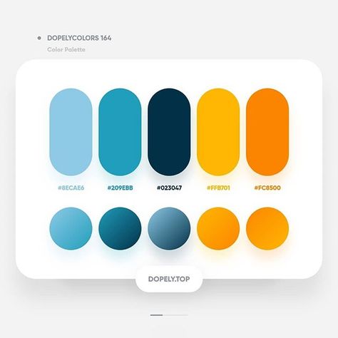 Dopely Colors #66 E97311 • F28F14 • F3AC19 • EDC814 • E8DC0C - Gradients Setting Rotation: 147° - Colors Tints Setting Opacity: 100% to… Rgb Palette, Palettes Color, Flat Color Palette, Ui Color, Gradient Color Design, Website Color Palette, Pantone Colour Palettes, Color Design Inspiration, Brand Color Palette
