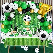 Soccer Party Decorations, Senior Party, Football Balloons, Football Party Decorations, Boy Birthday Decorations, Balloon Arch Kit, Its A Boy Balloons, Football Theme Party, Birthday Decorations Kids