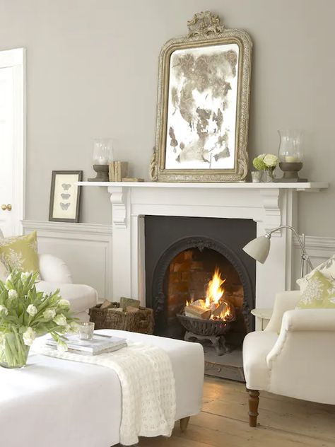 Choosing Living Room Paint Colours | Little Greene Living Room Warm, Little Greene Paint, Trendy Living Rooms, Room Color Schemes, Neutral Living Room, White Living, French Grey, White Living Room, Little Greene