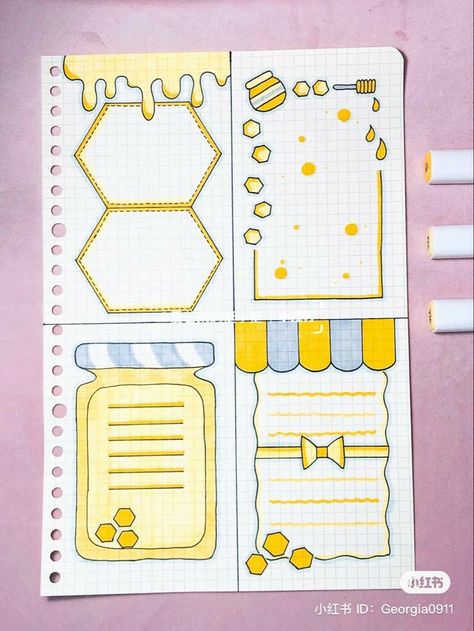 خريطة ذهنية, Mind Map Design, Penanda Buku, Paper Art Design, Bond Paper Design, Doodle Frame, Bullet Journal Mood Tracker Ideas, Bullet Journal Paper, Diy Journal Books