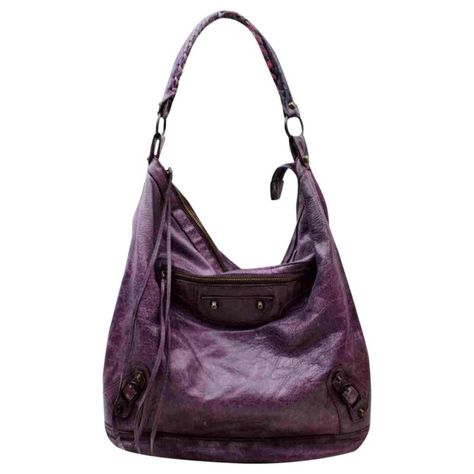 Balenciaga Classic City, Satin Pumps, Balenciaga Bag, Black Leather Tote, Purple Leather, Mini Shoulder Bag, Leather Hobo Bag, Classic Mini, Balenciaga City Bag