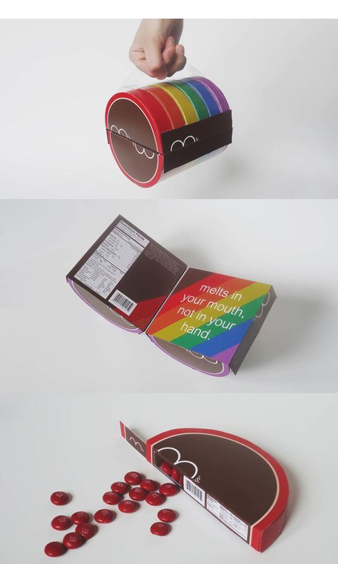 Candy Packaging Design, Candy Branding, Packaging Design Creative, Branding Examples, Clever Packaging, Chocolate Pack, Candy Packaging, Cool Packaging, Food Box