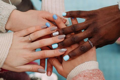 We asked manicurists how to choose the best nail polish colors for warm undertones, cool undertones, and neutral skin tones. Nails On Black Skin, Nails Plain, Best Summer Nail Color, Nails March, Red Nails Acrylic, Nail Extensions Designs, Nails Acrylic Square, Pink Nail Colors, Brown Nail Polish