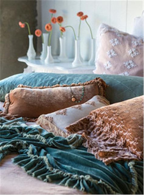 Bella Notte Bedding, Romantic Bedding, Large Throw Blanket, Bella Notte Linens, Velvet Throw Blanket, Pillows And Blankets, Romantic Bed, Bed Linen Design, Master Bedding