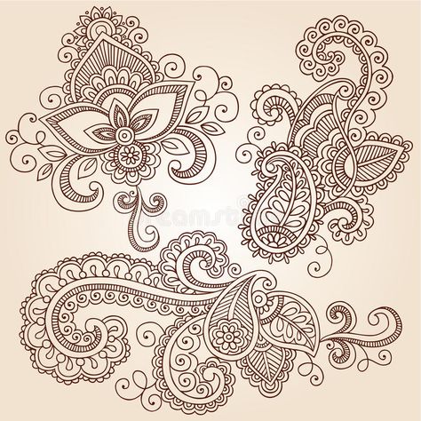 Tattoo Doodles, Henna Paisley, Henna Doodle, Paisley Tattoo, Paisley Doodle, Tato Henna, Muster Tattoos, Japanese Tattoos, Mandalas Drawing