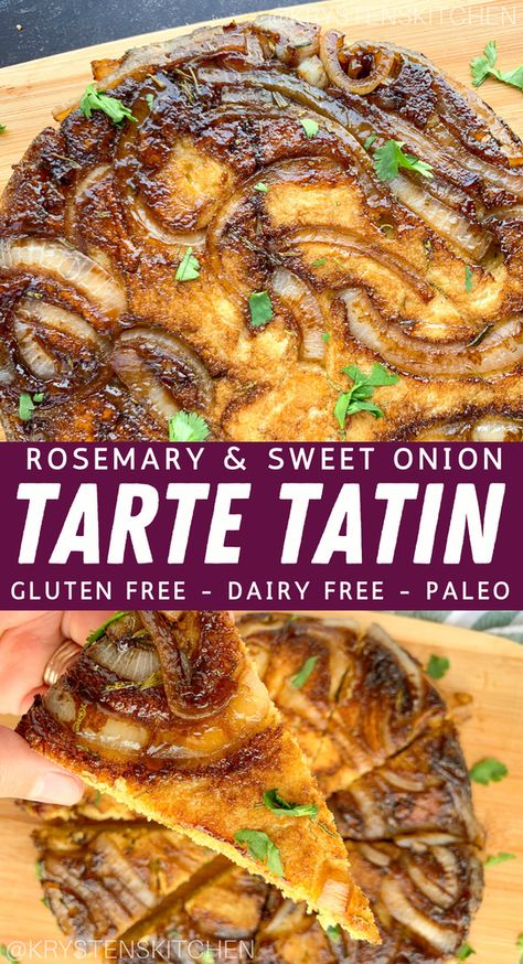 Onion Tarte Tatin, Onion Tarte, Savoury Pastry Recipe, Veggie Tart, Tart Tatin, Tarte Tatin Recipe, Caramelised Onion Tart, Vegetable Tart, Onion Pie