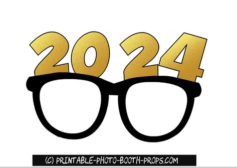 Free Printable New Year 2024 Photo Booth Props Graduation Props Printable, Running Decorations, Photo Booth Props Template, Photo Booth Props Free Printables, Photo Booth Props Free, Graduation Photo Props, Graduation Photo Booth Props, Candy Gifts Diy, Diy Photo Booth Props