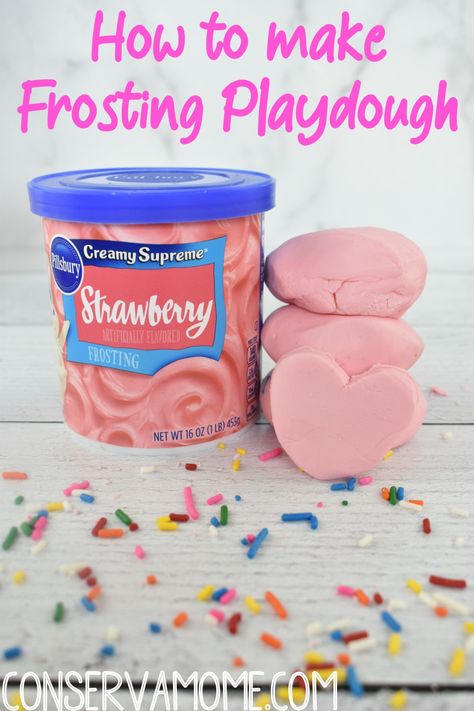 Kids love playdough. They especially love fun playdough and edible playdough because of how unique it is. Here's one of my favorite edible playdough recipes everyone will love. Check out how to make Playdough from Frosting  an Edible Playdough  with only 2 Ingredients! #frostingplaydough #edibleplaydough Edible Preschool Activities, Edible Playdough Recipes Easy, Eatable Playdough, Edible Playdough Recipes, Icing Playdough, Edible Crafts For Kids, Edible Playdoh, Edible Sensory, Edible Play Dough Recipe