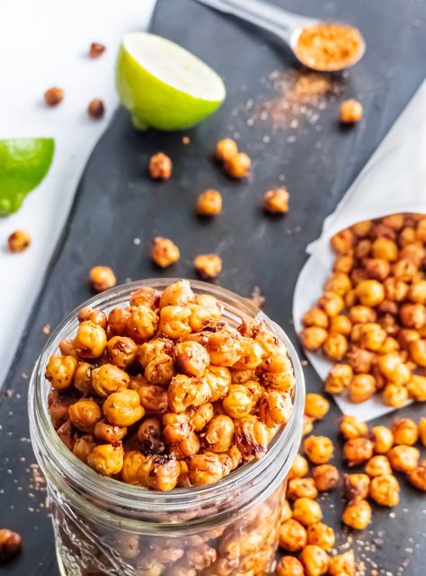 Lime Recipes Healthy, Best Beach Snacks, Snack For School, Cranberry Almond Energy Bites, Flavored Chickpeas, Easy Chile, Healthy High Protein Snacks, Beach Snacks, High Protein Snack