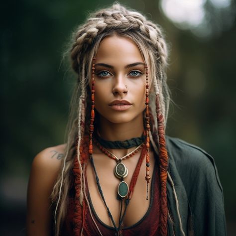 Human Hair Dread Extensions, Dreadlock Ideas, Synthetic Dreads Hairstyles, Viking Ships, Character Inspiration Girl, Hair Fair, Hippie Hair, Synthetic Dreads, Bohemian Hairstyles