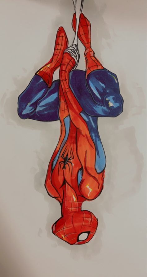 Spiderman Upside Down Pose, Spiderman Leavers Shirt, Hanging Upside Down Pose Reference Drawing, Spider Man Upside Down, Spiderman Hanging Upside Down Drawing, Spider Man Hanging Upside Down, Spiderman Upside Down Drawing, Spiderman Kissing Upside Down, Spiderman Hanging Upside Down