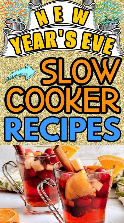 The best slow cooker new year's eve recipes for your Crockpot. Make entertaining easy with NYE slow cooker recipes like dip, appetizers, and drinks. Yum yum yum! great holiday recipes New Years Eve Recipes, Crockpot Drinks, Dip Appetizers, Slow Cooker Brisket, New Years Eve Dinner, Best Christmas Recipes, New Year's Eve Recipes, Best Slow Cooker, Crockpot Recipes Slow Cooker