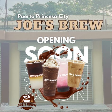 Our cozy corner is brewing up something special, and we can't wait to share it with you!  Opening soon... Joe's Brew Puerto Princesa! Brewing Soon, Puerto Princesa, Opening Soon, Cozy Corner, Cant Wait, Something Special, To Share, Share It, Canning