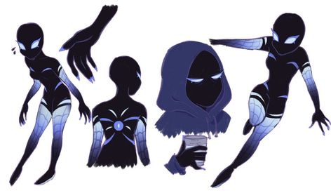 Spidersona Black Widow, Hijab Spidersona, Moon Spidersona, Fem Spidersona, Spiderman Oc Ideas, Spiderverse Oc Art, Venom Oc Girl, Star Spidersona, Spidersona Oc Base