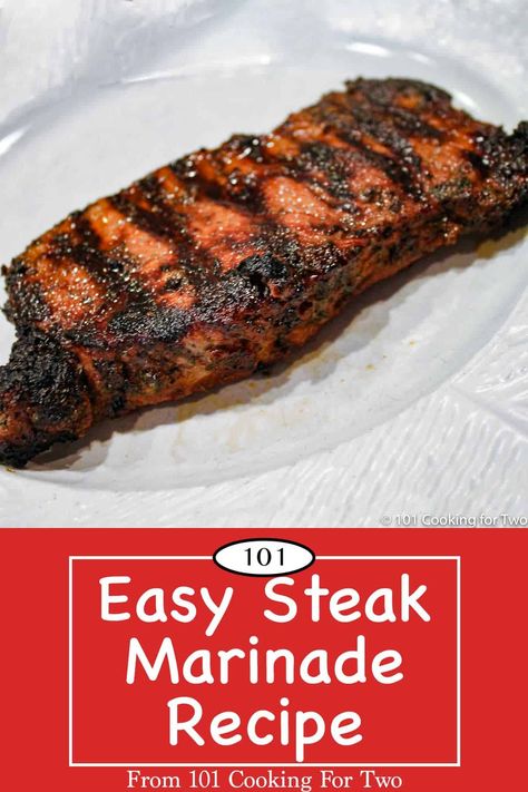 This Easy Steak Marinade recipe is quick to make and use. Perfectly balanced acid and savory flavors make this the best homemade steak marinade. While we use it mainly for New York Strip steaks, it is excellent with any beef steak cooked on the grill or stove. Homemade Steak Marinade, Easy Steak Marinade Recipes, Steak Marinades, Best Steak Marinade, Steak Marinade Easy, Steak Marinade Recipes, Beef Marinade, Easy Steak, Steak Marinade