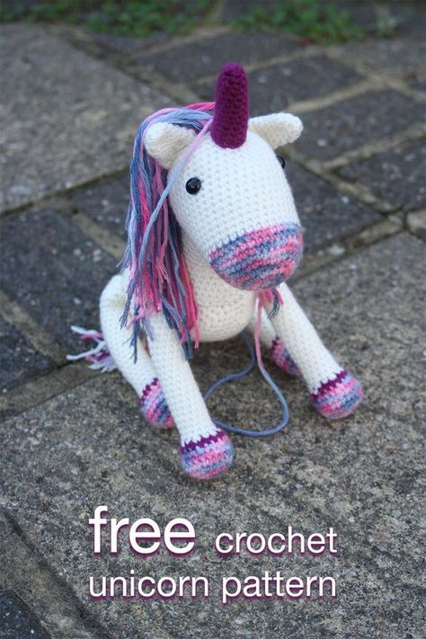 Free Crochet Unicorn Pattern. Learn how to make your very own crochet unicorn toy using this simple yet gorgeous crochet pattern. Crochet Unicorn Blanket, Crochet Unicorn Pattern Free, Crochet Unicorn Hat, Crochet Unicorn Pattern, Unicorn Hat, Gorgeous Crochet, Crochet Unicorn, Unicorn Pattern, Unicorn Toys